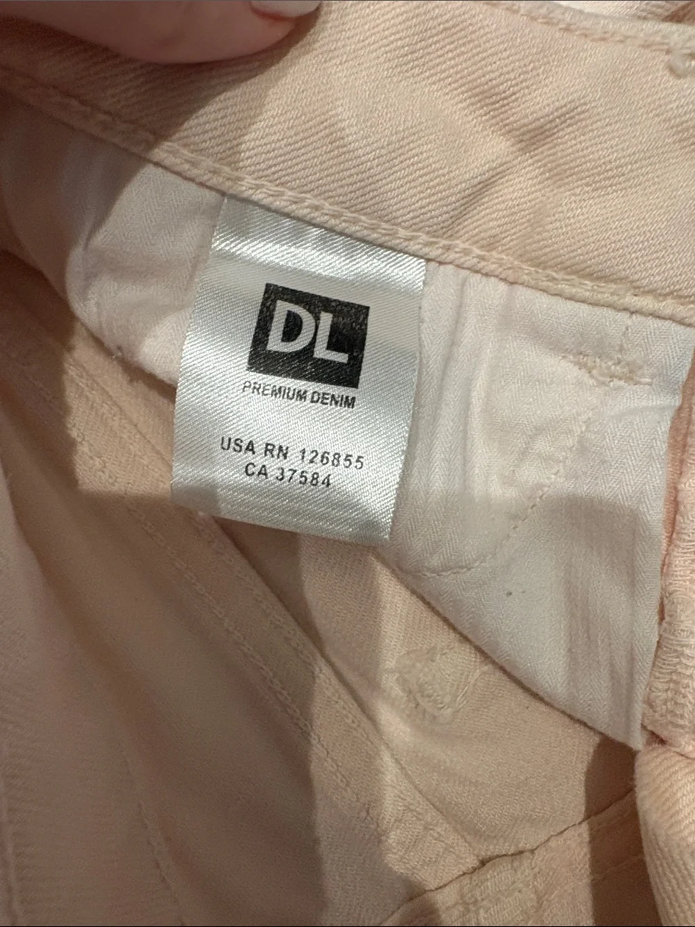 DL1961 Girls Blush Pink Distressed Denim Cutoff Shorts